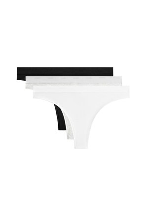 3 COTTON BLEND LOGO BRAZILIAN - Perizoma - black