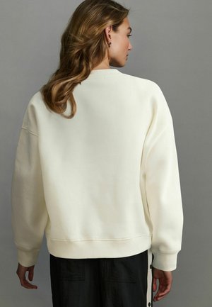 Next CONTEMPORARY CREW NECK  - Mikina - ecru white