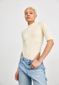 Nike Sportswear BODYSUIT - Marškinėliai su spaudiniu - alabaster/sail