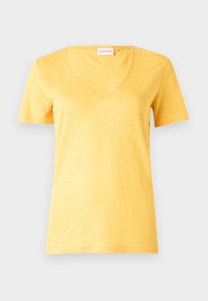 CLOSED V NECK - Camiseta básica - yellow