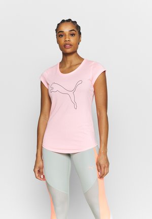 PERFORMANCE CAT TEE - Print T-shirt - elektro peach
