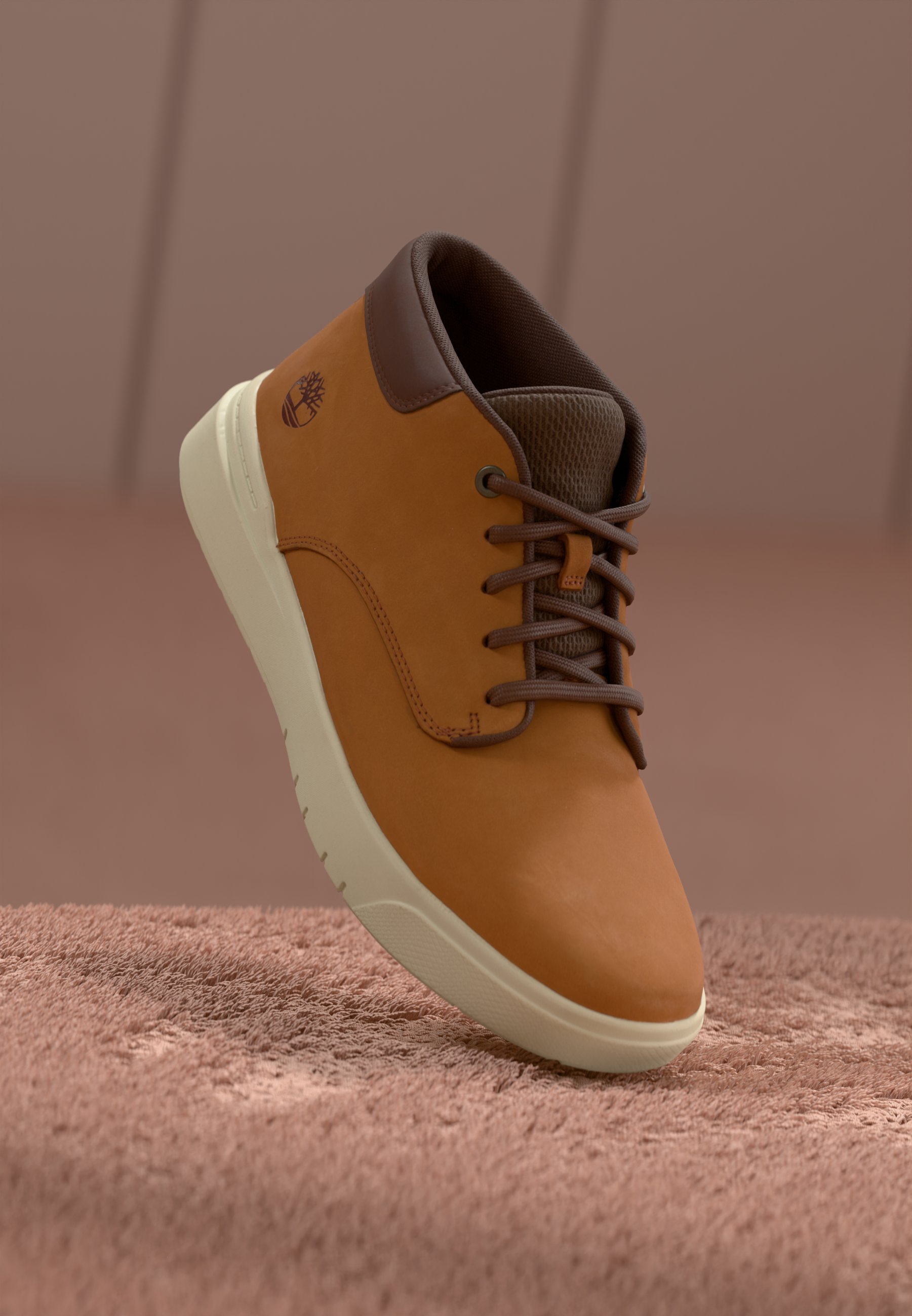 Timberland Men\'s Seneca Bay Hiker Boots in Brown Nubuck Lace Up Mid Top Timberland Seneca Bay Leather Chukka SKU: 9732517 - YouTube main image 4