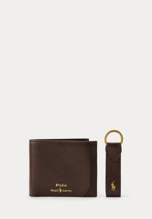 Polo Ralph Lauren, 3-IN-1 LEATHER WALLET & KEY FOB GIFT SET UNISEX - Keyring - dark brown