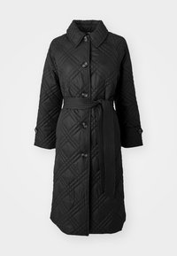 MARIAH QUILTED - Wintermantel - black/muted cabernet