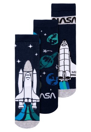 3ER PACK NASA SNEAKER - Socks - blau