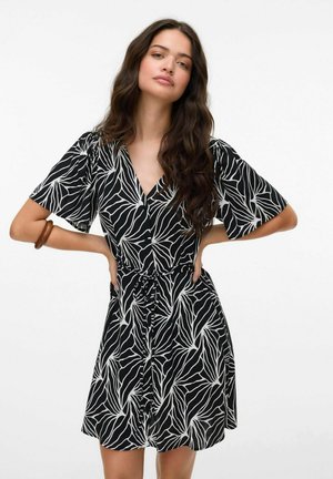Vero Moda VMALBA SHORT DRESS - Jurk - black