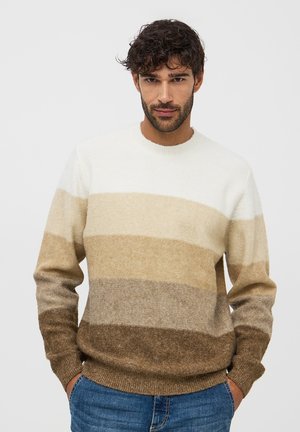 Terranova A RIGHE DEGRADÉ - Maglione - beige