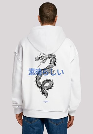 DRACHE LILA - Hoodie - weiß