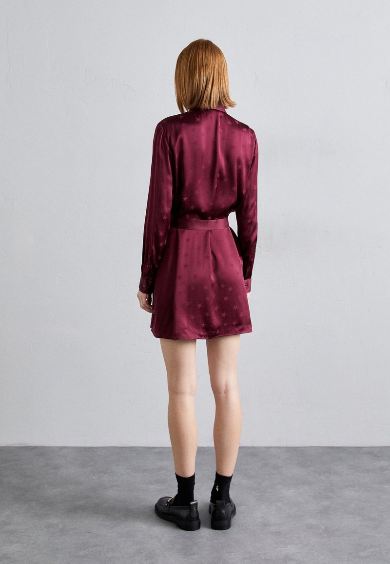 The Kooples ROBE - Shirt dress - burgundy/bordeaux - Zalando.co.uk The Kooples ROBE - Shirt dress - burgundy/bordeaux - Zalando.co.uk