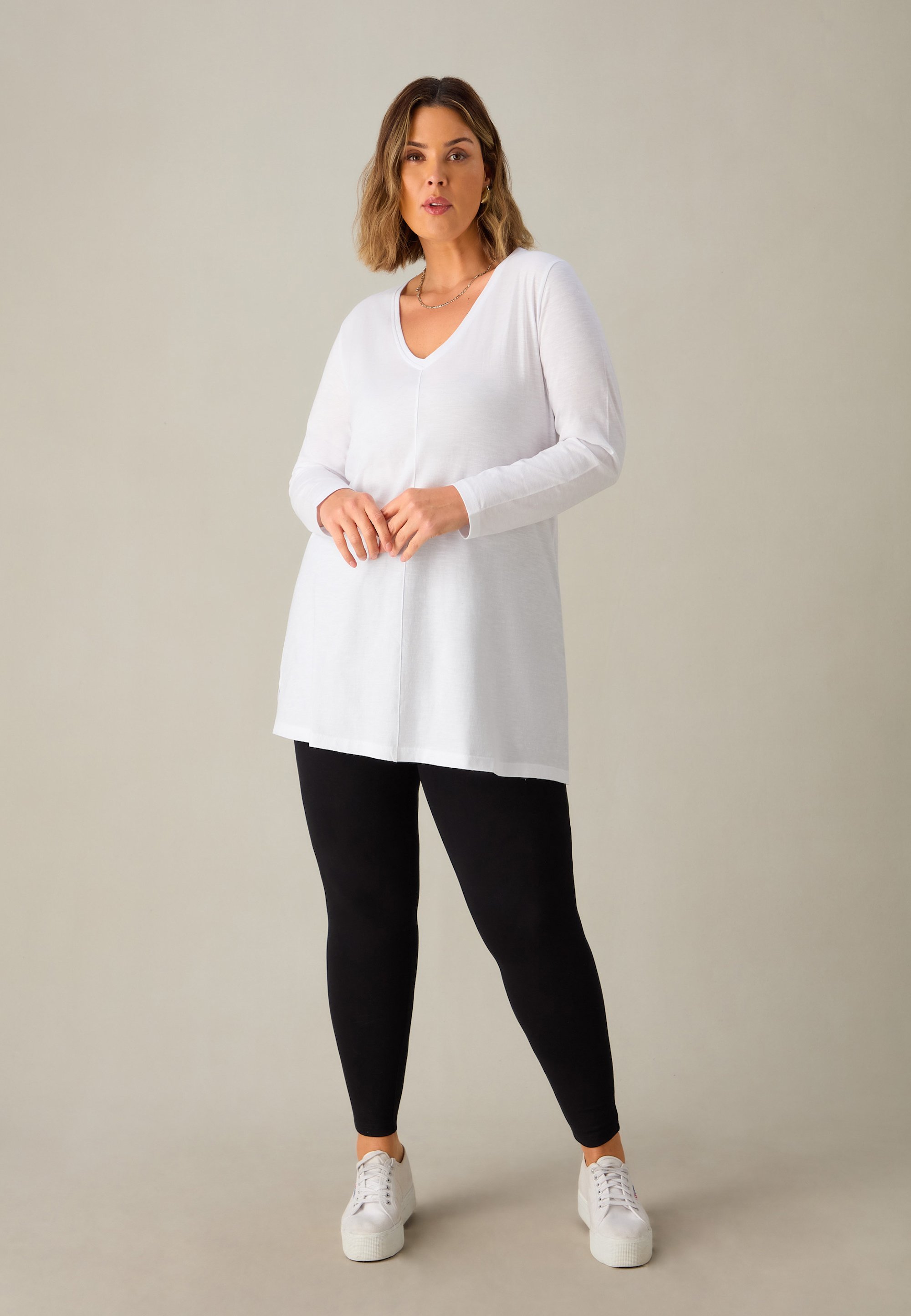 Maglie Lunghe Maglia Lunga E Leggings Magliette Lunghe Maglietta