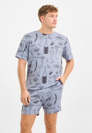 SUPPER CLUB SET - Nattøj sæt - blue