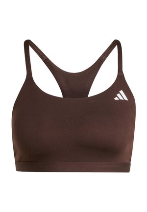 adidas Performance, OPTIME ESSENTIALS WORKOUT LIGHT SUPPORT BRA - Reggiseno sportivo con sostegno leggero - aurora coffee