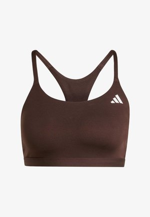 adidas Performance, OPTIME ESSENTIALS WORKOUT LIGHT SUPPORT BRA - Reggiseno sportivo con sostegno leggero - aurora coffee