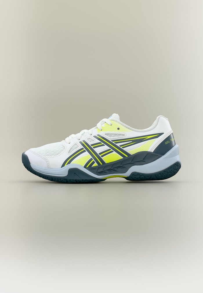ASICS GEL POWERBREAK UNISEX - Handball shoes - white/raw indigo