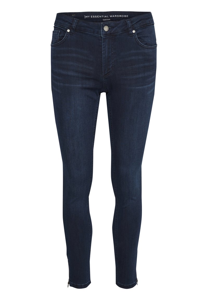 My Essential Wardrobe Slim fit jeans donkerblauw denim