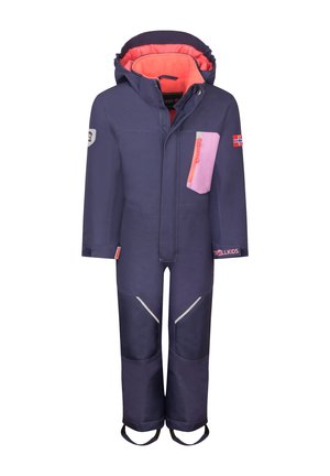 ISFJORD - Snowsuit - deep violet/light violet/coral pink