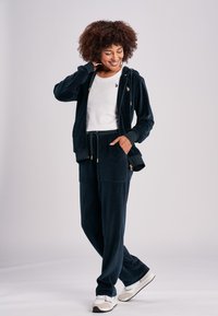 U.S. Polo Assn. LOUNGEWEAR DURU  - Majica s kapuljačom i patentnim zatvaračem - dark sapphire
