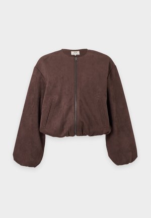 JDY, JDYNIA BALLOON JACKET - Kunstlederjacke - chocolate torte