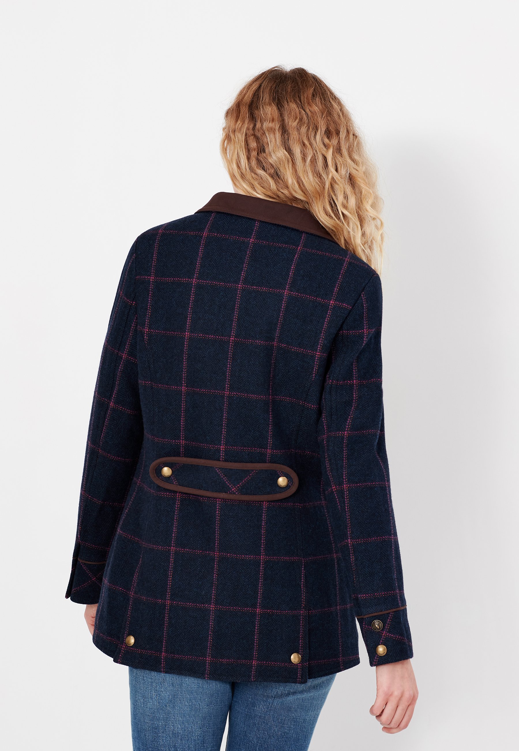 Tom Joule Short coat - navy blake tweed 