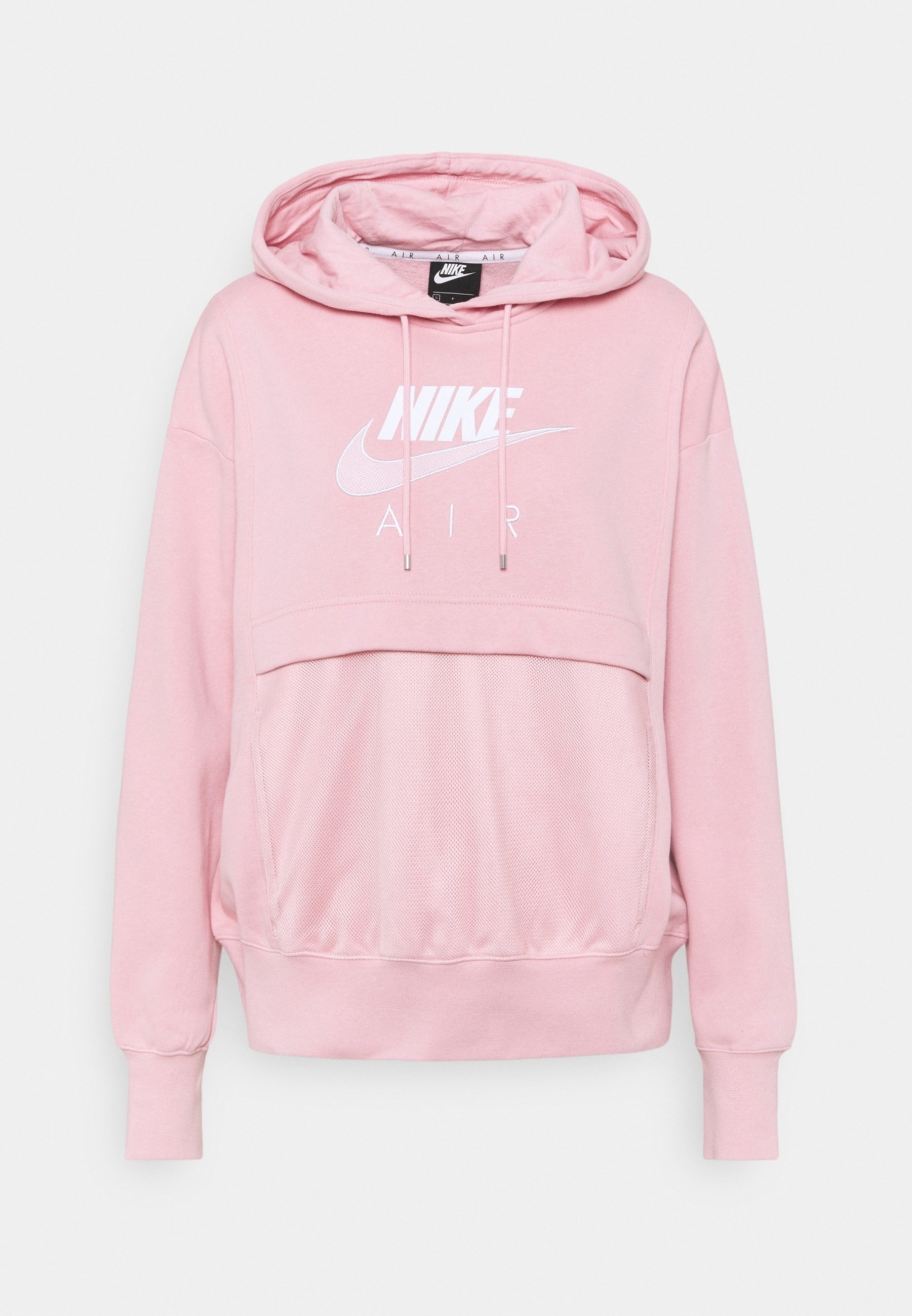 nike logo air hoodie in pink