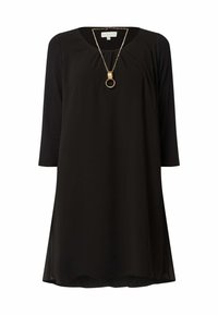 Apricot DOUBLE LAYER LOOK MIT SCHMUCKDETAIL - Jerseykleid - schwarz