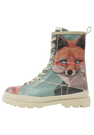 Platform ankle boots - natur