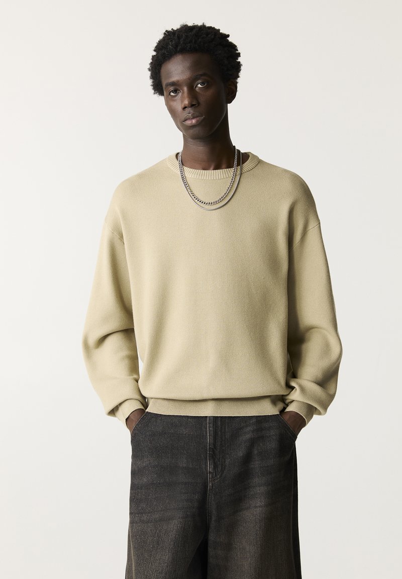 PULL&BEAR Pulover - beige