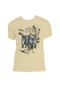 Paradiso Clothing BLACKPINK PINKVENOM OIL STROKE - Print T-shirt - sand