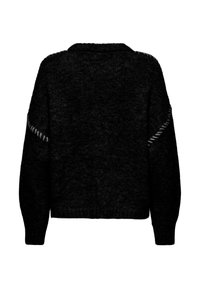 JDY JDYZOEY LIFE ON STITCH NOOS - Strickpullover - schwarz