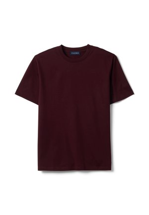 PIOMBO, T-SHIRT WITH CREW NECK AND RELAXED FIT - Camiseta básica - claret red
