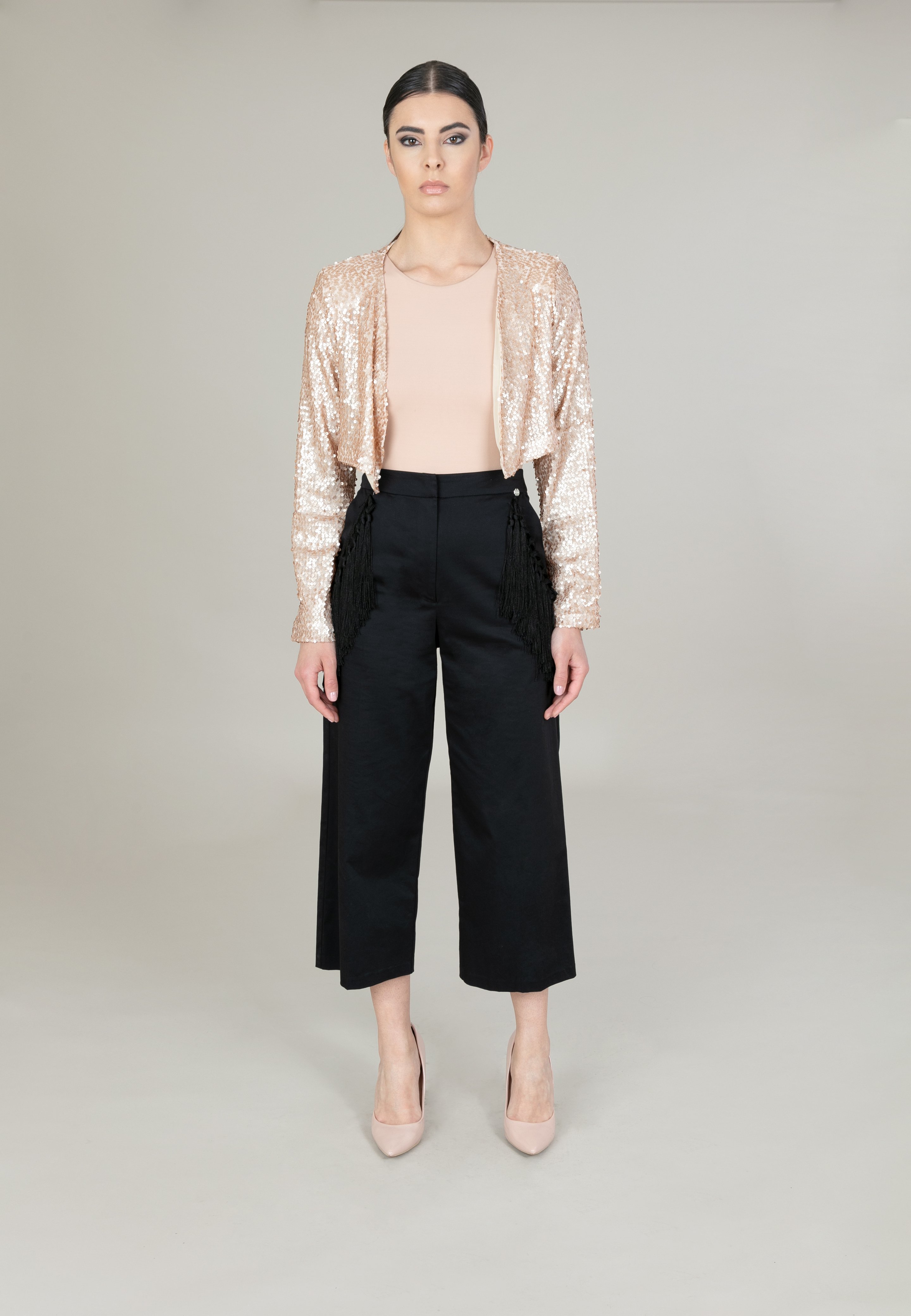 Giorgia \u0026 Johns FRINGES - Pantaloni - black/nero - Zalando.it