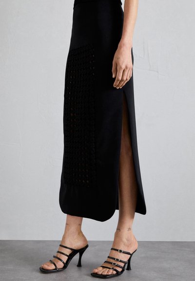 A.W.A.K.E. MODE SKIRT WITH FRAME INSERT - Μάξι φούστα - black