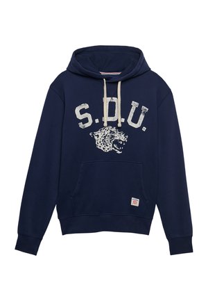 Superdry & Co, SUPERDRY ATHLETIC ESSENTIALS HOODIE.. - Felpa con cappuccio - rich navy