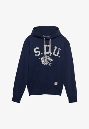 Superdry & Co, SUPERDRY ATHLETIC ESSENTIALS HOODIE.. - Hættetrøje - rich navy