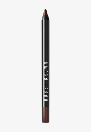 Brauner Lippenkonturenstift mit spitzem Ende, schwarzem Gehäuse und weißem Schriftzug "Bobbi Brown". Mit matter Oberfläche und glatter Textur.
