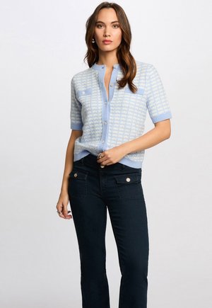 Morgan PRINTED SHORT-SLEEVED - Bluse - bleu ciel