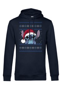 Disney LILO & STITCH HOLIDAY STITCH WEARING SANTA HAT - Bluza z kapturem