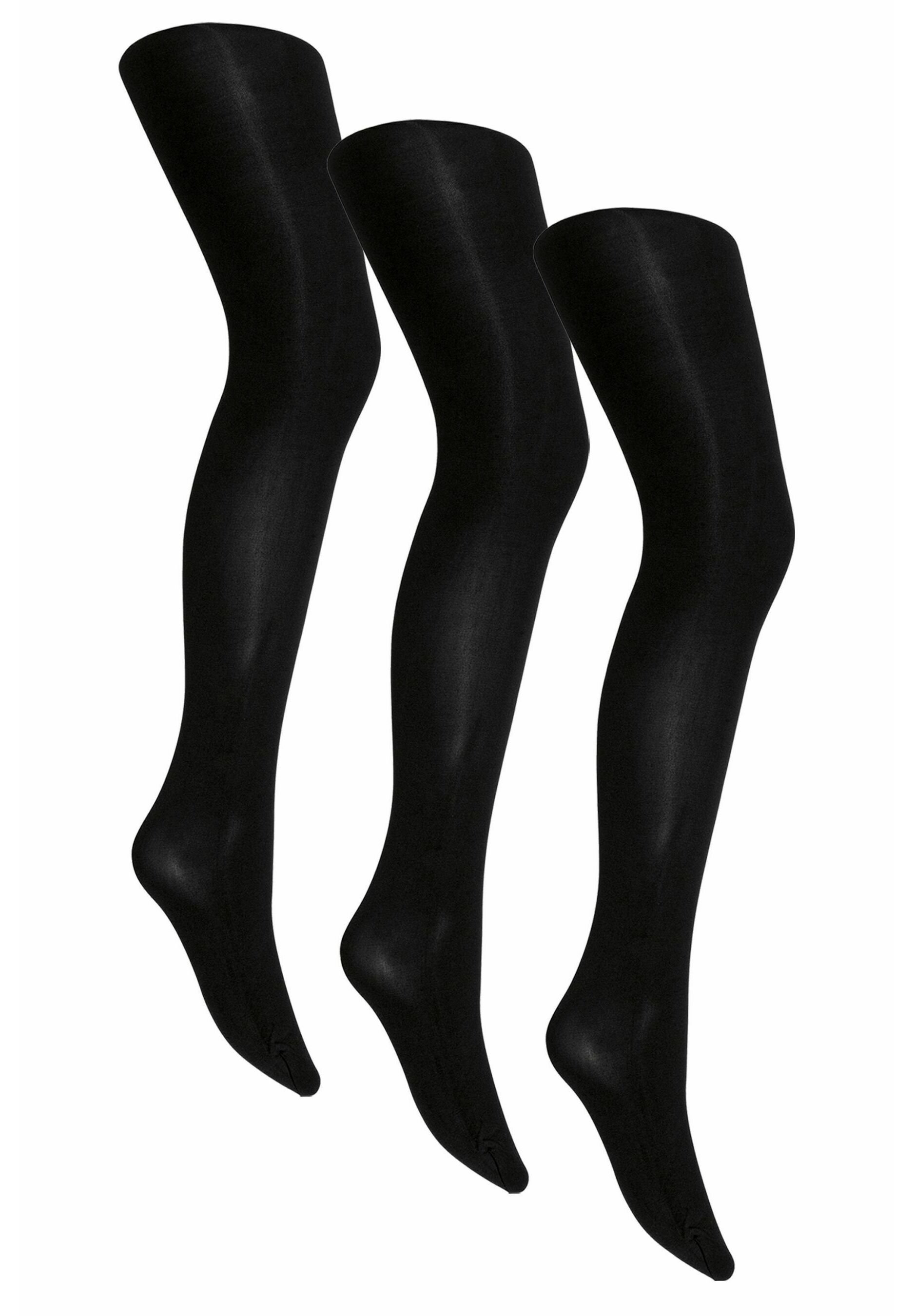 Next OPAQUE THREE PACK - Collant - black/nero