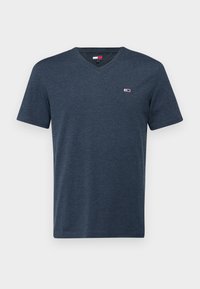 SLIM JASPE V NECK TEE - T-shirt basique - dark night navy