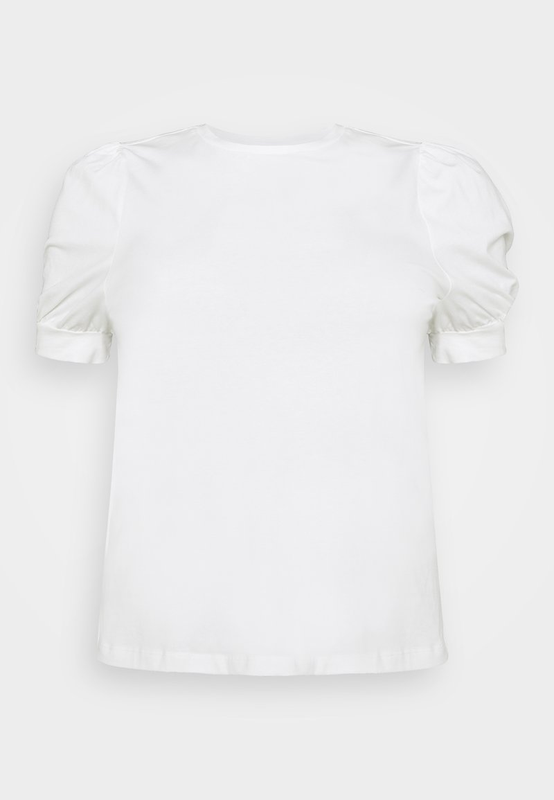 Vero Moda Curve VMCKERRY O NECK - T-shirt básica - snow white