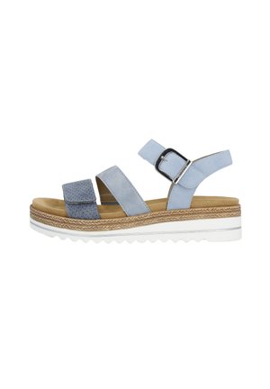 Platform sandals - blau