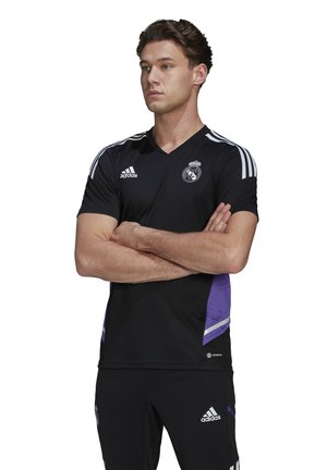 REAL MADRID - T-shirt con stampa - black