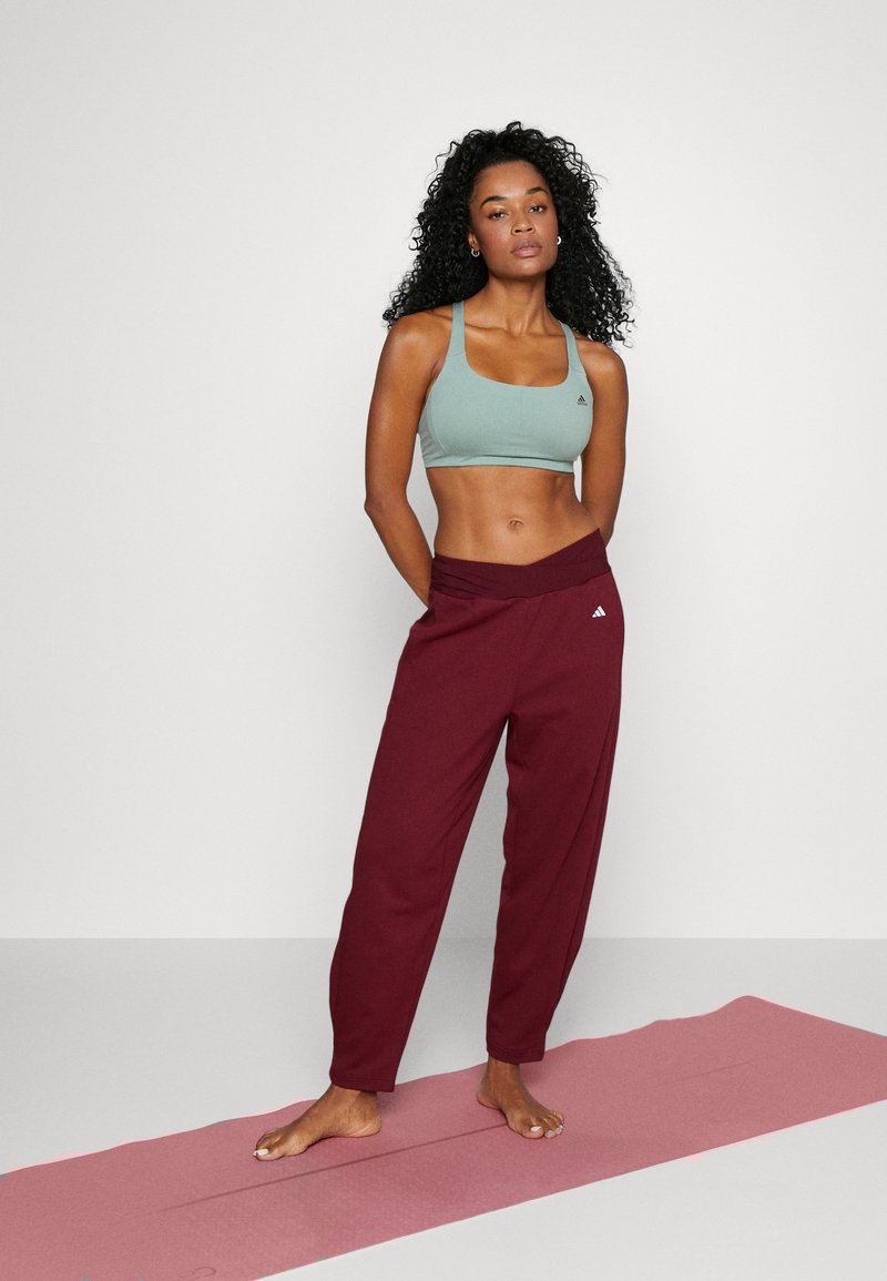 red adidas bottoms womens