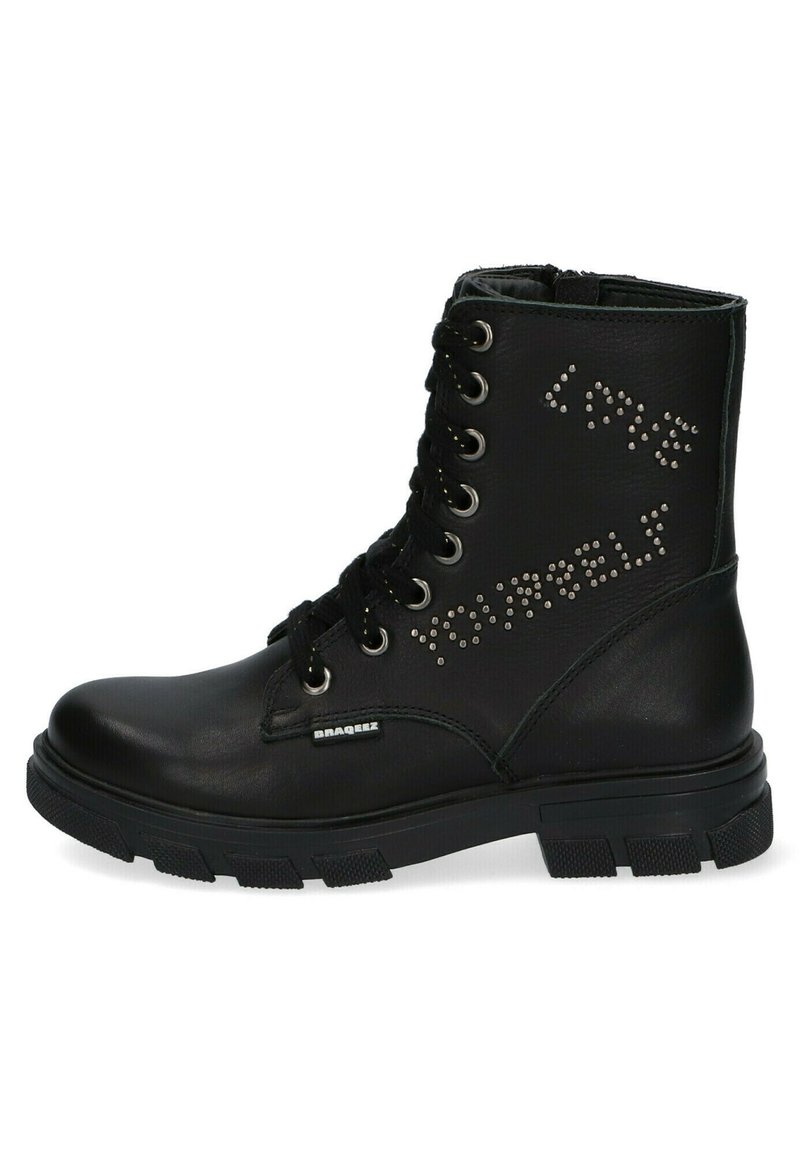 Kinder Booties | Braqeez Schnürstiefel zwart/schwarz - GV11887 Kinder Booties | Braqeez Schnürstiefel zwart/schwarz - GV11887