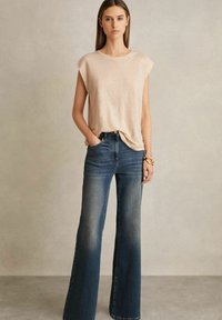 Reiss MARA -SLEEVE - T-paita - peach