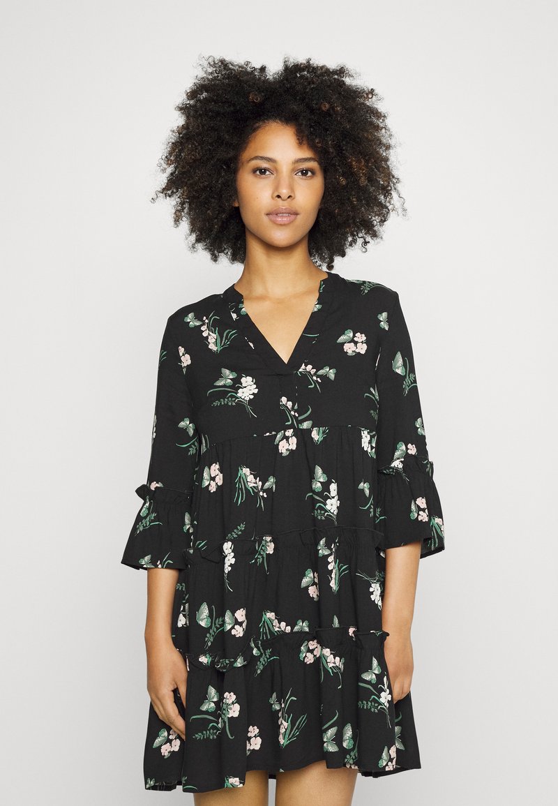 Vero Moda Petite VMEASY SHORT DRESS - Vestido de dia - black
