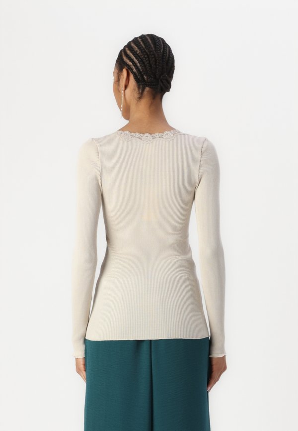 BABETTE U NECK  - Long sleeved top - silver lining4