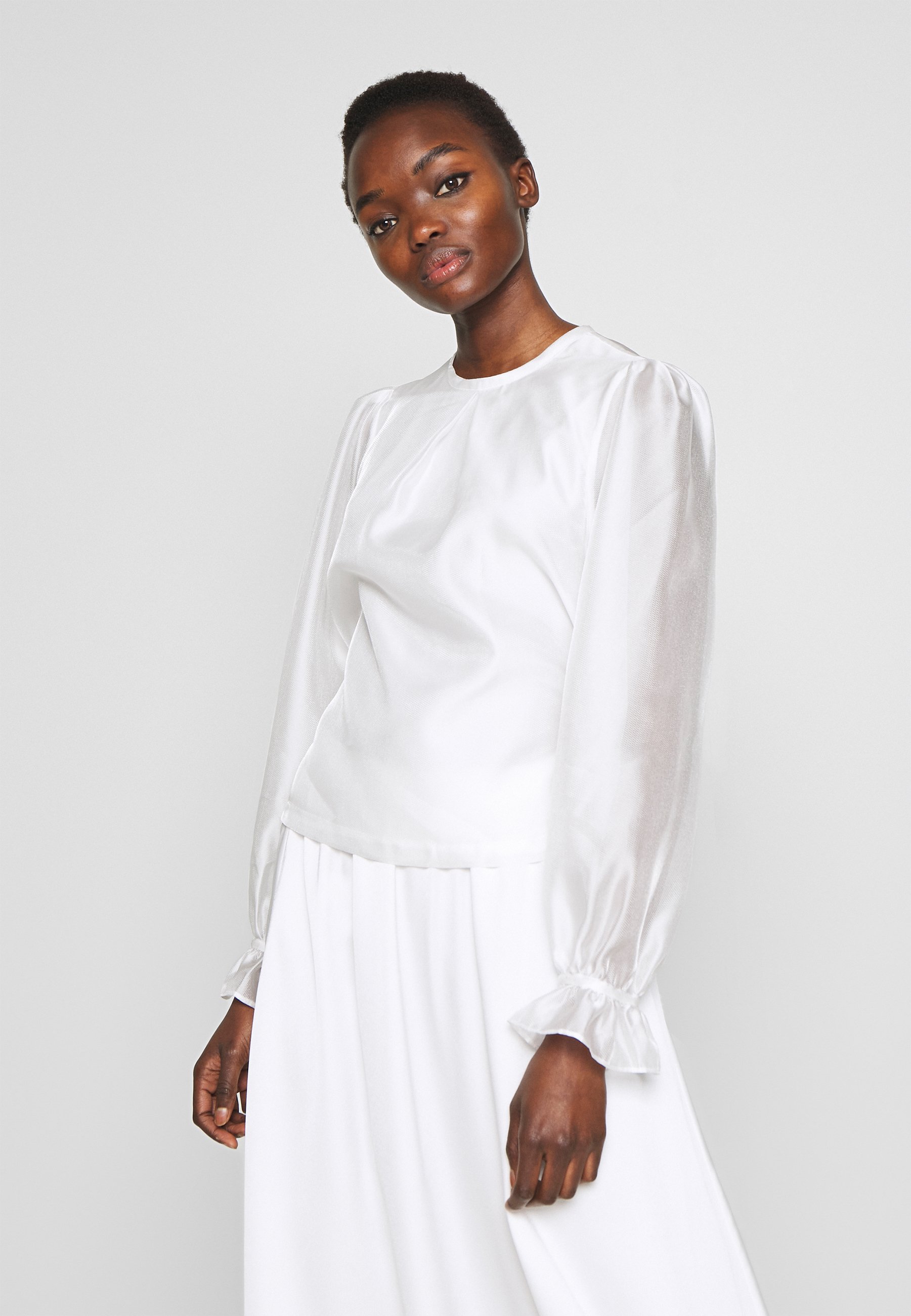 DESIGNERS REMIX ENOLA BLOUSE Bluser whitehvit Zalando.no White Sonia Blouse Designers Remix Bluser - Dameklær er billig