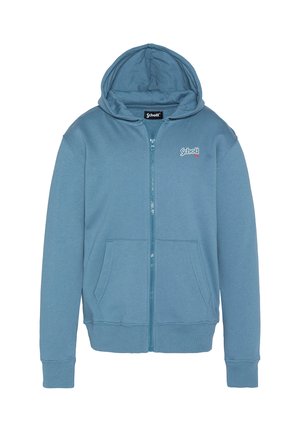 Felpa con zip - bleu jean