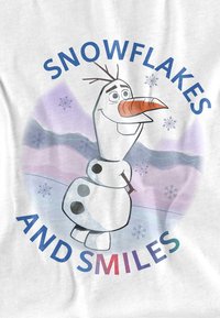 Disney FROZEN SNOWFLAKES AND SMILES WITH OLAF - Print T-shirt - white